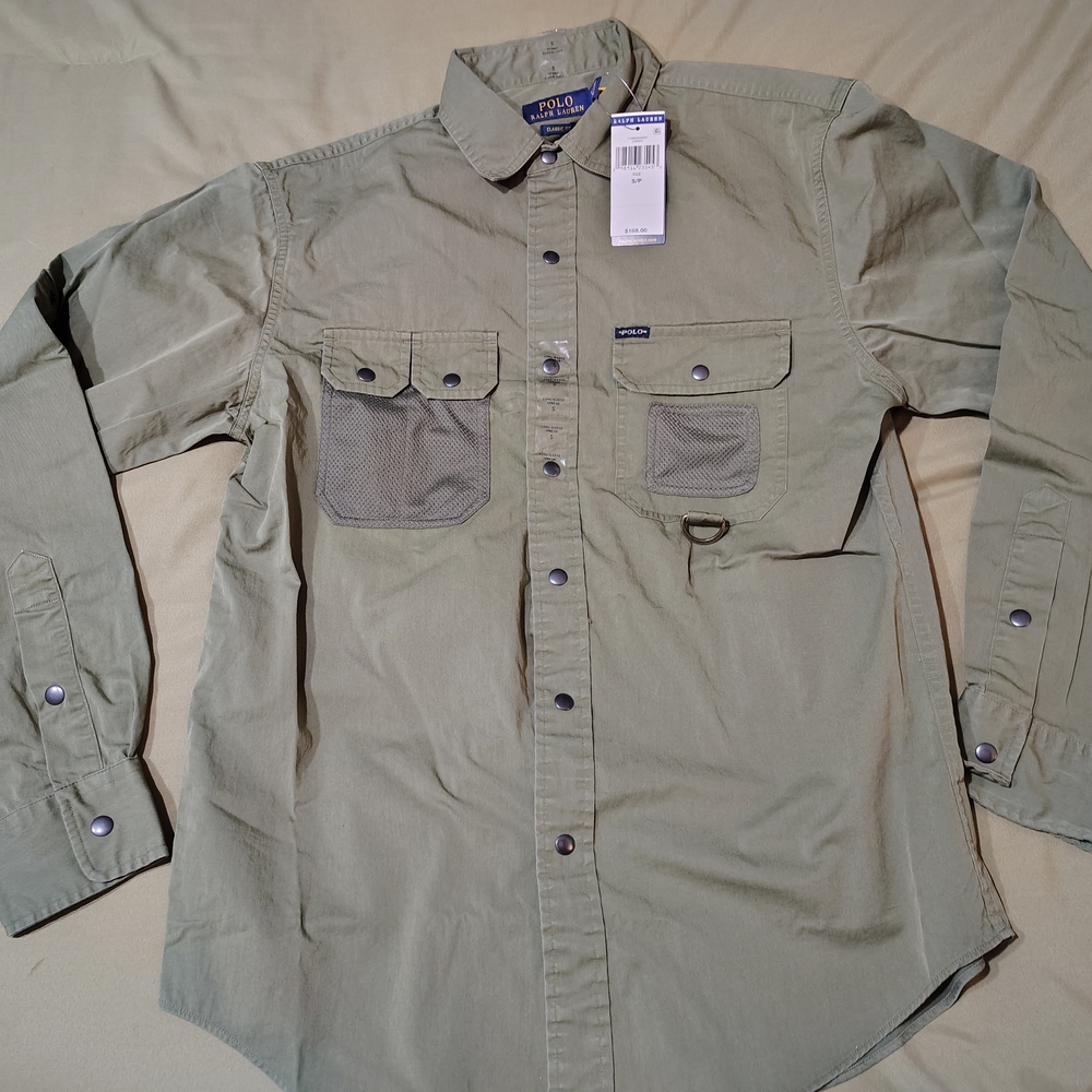 Polo by Ralph Lauren Men's Khaki Button Down Shirt